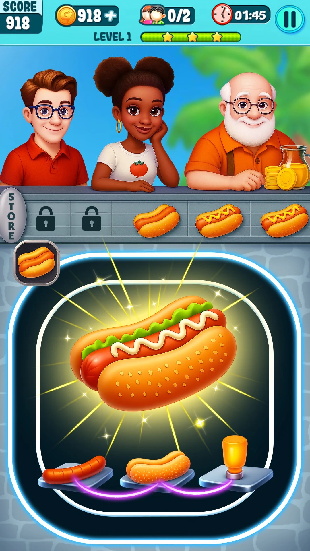 Food Merge - Idle Clicker Game screenshot